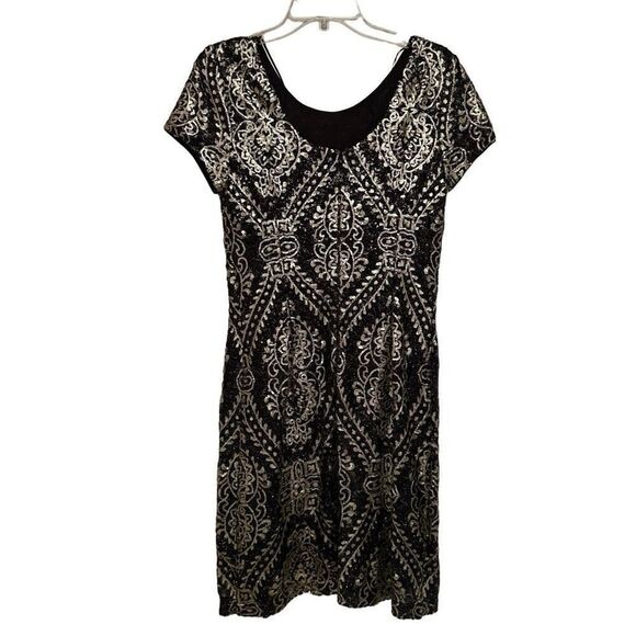 Maia gold and black sequin dress - Picture 2 of 10